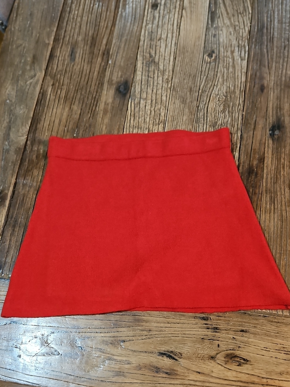 Frankie's Bikinis Red Knit Mini Skort
